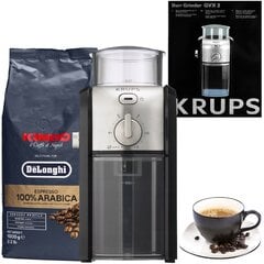 Krups GVX242 kavos malūnėlis + Delonghi Kimbo 100% Arabica 1 kg kavos kaina ir informacija | Kavos aparatai | pigu.lt