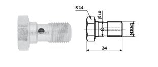 LANKSTUSIS ŽARNOS VARŽTAS - 10X1/24/S14 /SU VARINĖMIS POPLOVĖMIS/ kaina ir informacija | Auto reikmenys | pigu.lt