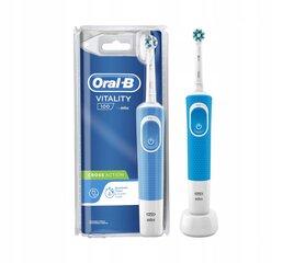 "Oral-B Vitality 100 Blue" + 4 antgaliai prec. kaina ir informacija | Elektriniai dantų šepetėliai | pigu.lt