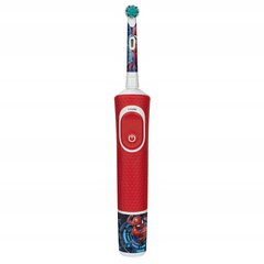 "Oral-b Vitality 100 SPIDERMAN" dantų šepetėlis + 4 COLOR pakaitiniai antgaliai, "O" mėlynas dėklas, dangtelis, stovas kaina ir informacija | Elektriniai dantų šepetėliai | pigu.lt