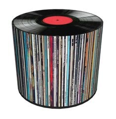 Пуф Bertoni для сада, гостиной, спальни, круглый,  40х40 см, Vinyl цена и информация | Садовые стулья, кресла, пуфы | pigu.lt