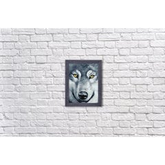 Wizardi Deimantinės mozaikos rinkinys. Wolf Look 15*20 cm DP2361 kaina ir informacija | Deimantinės mozaikos | pigu.lt