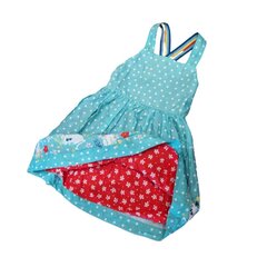 Frugi sarafanas mergaitėms Essie Reversible DRS015PCT3-4-izm-98, mėlynas kaina ir informacija | Suknelės mergaitėms | pigu.lt