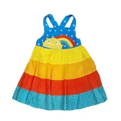 Сарафан Frugi хлопковый (68-80 см, 6-12 месяцев) "Mabli Sun" АУТЛЕТ DRS010RNH0612-izm-68 цена и информация | Юбки, платья для новорожденных | pigu.lt