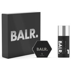 Kosmetikos rinkinys BALR. 1 For Men EDP vyrams: purškiamas dezodorantas, 150 ml + kvapusis vanduo EDP, 50 ml цена и информация | Мужские духи | pigu.lt