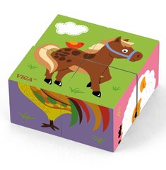 Medinės kaladėlės Viga Toys L-50835 kaina ir informacija | Lavinamieji žaislai | pigu.lt