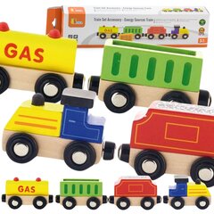 Medinis traukinys Viga Toys L-50820, įvairių spalvų kaina ir informacija | Žaislai berniukams | pigu.lt