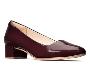 Clarks Women's Orabella Alice Bordo Spalvos Odiniai Bateliai kaina ir informacija | Bateliai moterims | pigu.lt