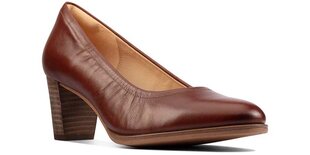 Clarks Women's Kaylin60 Flex Rudos Odos Bateliai kaina ir informacija | Bateliai moterims | pigu.lt