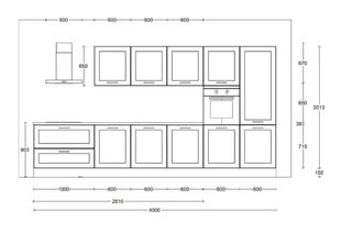 Virtuvės baldų komplektas Hacker , 400x60 cm, baltas kaina ir informacija | Virtuvės baldų komplektai | pigu.lt