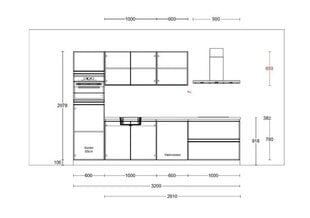 Virtuvės baldų komplektas, rudas kaina ir informacija | Virtuvės baldų komplektai | pigu.lt