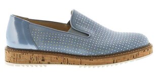 Moteriškos Gabor Odinės Espadrilės Blue Slip-On kaina ir informacija | Bateliai moterims | pigu.lt