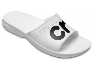 Crocs Classic Graphic Slide Moteriškos Šlepetės White kaina ir informacija | Šlepetės moterims | pigu.lt