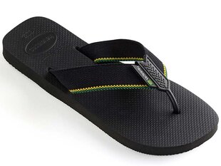 Havaianas Urban Brasil Juodos Spalvos Vyriškos Šlepetės kaina ir informacija | Vyriškos šlepetės, basutės | pigu.lt