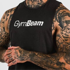 GymBeam Cut Off Tank Top Marškinėliai be rankovių Juodi kaina ir informacija | Vyriški marškinėliai | pigu.lt