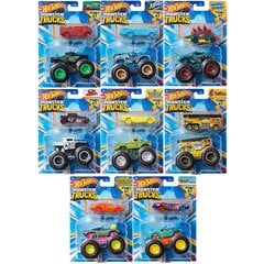 Mašinėlių rinkinys Mattel Hot Wheels Monster Truck 1 64 Pack 2 Night Shifter kaina ir informacija | Žaislai berniukams | pigu.lt