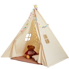 Kids Teepee Palapinė Vevor, 1180x1430x1180mm kaina ir informacija | Vaikų žaidimų nameliai | pigu.lt