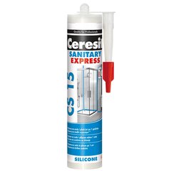 Sanitarinis silikonas express CERESIT CS15 White цена и информация | Крепежные изделия | pigu.lt