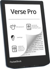 Товар с повреждением. Электронная книга PocketBook Verse Pro USB-C azure цена и информация | Товары с повреждениями | pigu.lt