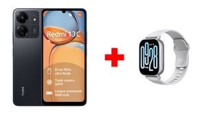 Xiaomi Redmi 13C 8/256GB Midnight Black + Xiaomi Redmi Watch 5 Active Matte Silver цена и информация | Мобильные телефоны | pigu.lt