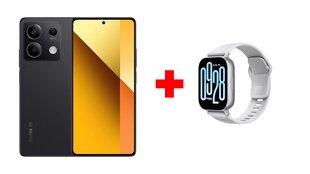 Xiaomi Redmi Note 13 5G 8/256GB Graphite Black + Xiaomi Redmi Watch 5 Active Matte Silver цена и информация | Мобильные телефоны | pigu.lt