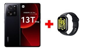 Xiaomi 13T Pro 5G 12/512GB Black + Xiaomi Redmi Watch 5 Active Midnight Black kaina ir informacija | Mobilieji telefonai | pigu.lt