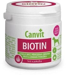 Добавка для кожи и шерсти Canvit Dog Biotin, 230 г цена и информация | Витамины, добавки, средства от паразитов для собак | pigu.lt