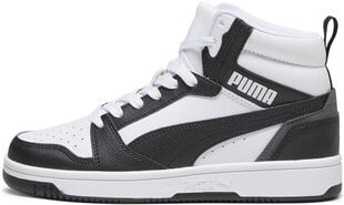 Puma Avalynė Paaugliams Rebound V6 Mid Jr White White Black 393831 01 393831 01/5.5 kaina ir informacija | Kedai vyrams | pigu.lt