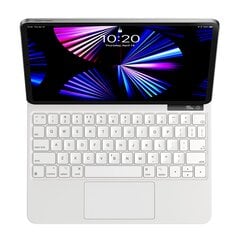 Klaviatūra ir jutiklinis kilimėlis iPad Pro 12,9, magnetinis dėklas, Brilliance, baltas kaina ir informacija | Komponentų priedai | pigu.lt