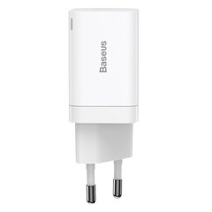 Greitasis įkroviklis, Baseus, USB-C 30W PD QC Super Si Pro, baltos spalvos kaina ir informacija | Atsarginiai maitinimo šaltiniai (power bank) | pigu.lt