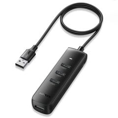 Prievadų skirstytuvas, Ugreen, HUB USB-A, 4 x USB 3.2 Gen 1, juodas kaina ir informacija | Adapteriai, USB šakotuvai | pigu.lt