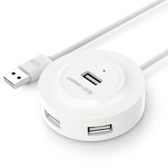 Skirstytuvo adapteris, 4in1, Ugreen CR1061, HUB USB 2.0 į 4 x USB-A, 480Mb/s, 1 m., baltas kaina ir informacija | Adapteriai, USB šakotuvai | pigu.lt