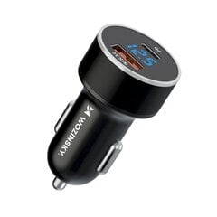 Automobilinis įkroviklis, Wozinsky WDCCAC1, USB-C, USB-A, 36W., juodas kaina ir informacija | Atsarginiai maitinimo šaltiniai (power bank) | pigu.lt