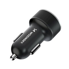 Automobilinis įkroviklis, Wozinsky WDCCAC1, USB-C, USB-A, 36W., juodas kaina ir informacija | Atsarginiai maitinimo šaltiniai (power bank) | pigu.lt