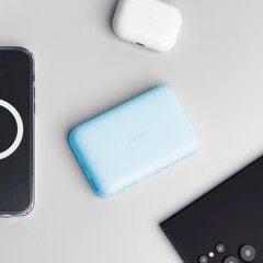 Maitinimo baterija, Joyroom JR-W0201, 10000 mAh., su MagSafe, 20 W. įkrovikliu + USB-A/USB-C kabelis 0,25 m, šviesiai mėlynos spalvos kaina ir informacija | Atsarginiai maitinimo šaltiniai (power bank) | pigu.lt