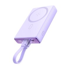 Magnetinė maitinimo baterija, Joyroom JR-PBM011, 10000 mAh., 20 W., su stovu ir Lightning USB-C kabeliu, violetinė kaina ir informacija | Atsarginiai maitinimo šaltiniai (power bank) | pigu.lt