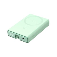 Magnetinė maitinimo baterija, Joyroom JR-PBM011, 10000 mAh., 20 W., su stovu ir Lightning USB-C kabeliu, žalia kaina ir informacija | Atsarginiai maitinimo šaltiniai (power bank) | pigu.lt