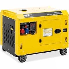 Dyzelinis generatorius ant ratų, MSW-AVR 8500S MAX EURO51, 240/400 V., 8500 W., 10 kVA., 30 l. kaina ir informacija | Elektros generatoriai | pigu.lt