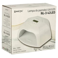 UV LED nagų lempa, NL-3 42LED, 168 W. kaina ir informacija | Makiažo šepetėliai, kempinėlės | pigu.lt