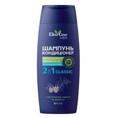 EKO LINE Men vėsinantis šampūnas-kondicionierius 2in1 Classic, 250ml kaina ir informacija | Šampūnai | pigu.lt