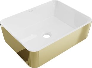 Praustuvas Mexen Catia 48 cm, White/Gold kaina ir informacija | Praustuvai | pigu.lt