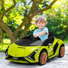 Vaikiškas elektromobilis Costway Lamborghini, žalias kaina ir informacija | Elektromobiliai vaikams | pigu.lt