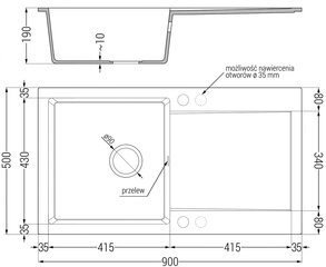 Granitinė virtuvinė plautuvė Mexen Leo su maišytuvu ir sifonu, Grey+Chrome kaina ir informacija | Virtuvinės plautuvės | pigu.lt