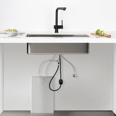 Смеситель для кухни Auralum JBG0507 KITCHEN FAUCET, черный, с душем цена и информация | Принадлежности для кухонных раковин и смесителей | pigu.lt