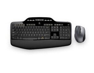 Bevielė klaviatūra Logitech + Pelė Desktop MK710, US kaina ir informacija | Klaviatūros | pigu.lt