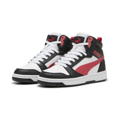 Puma Avalynė Paaugliams Rebound V6 Mid Jr White Black Red 393831 16 393831 16/5 kaina ir informacija | Kedai vyrams | pigu.lt