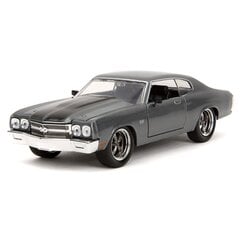 Automobilio modelis 1970 Chevrolet Chevelle SS Jada, pilkas kaina ir informacija | Žaislai berniukams | pigu.lt