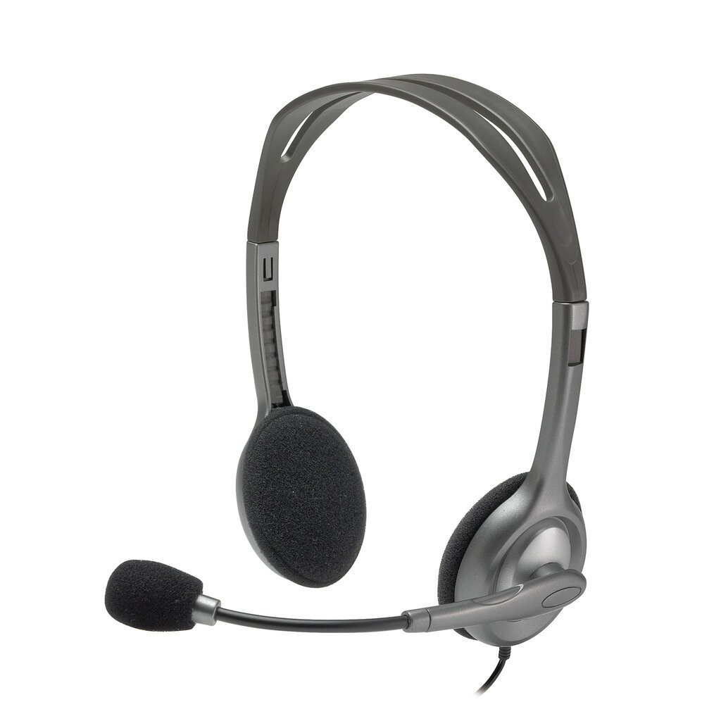 Logitech Stereo H110 Grey kaina ir informacija | Ausinės | pigu.lt