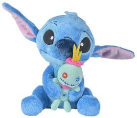 Disney Lilo&Stitch talismanas Stitch su Scrump pliušiniu mėlynu ateiviu 25cm kaina ir informacija | Minkšti (pliušiniai) žaislai | pigu.lt