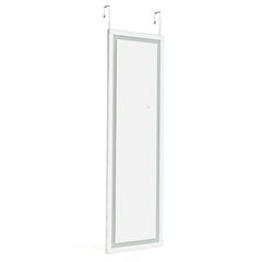 Costway 37 x 120 cm 2 viename sieninis veidrodis su 3 spalvų LED apšvietimu viso ilgio veidrodinis pakabinamas veidrodis цена и информация | Зеркала в прихожую | pigu.lt